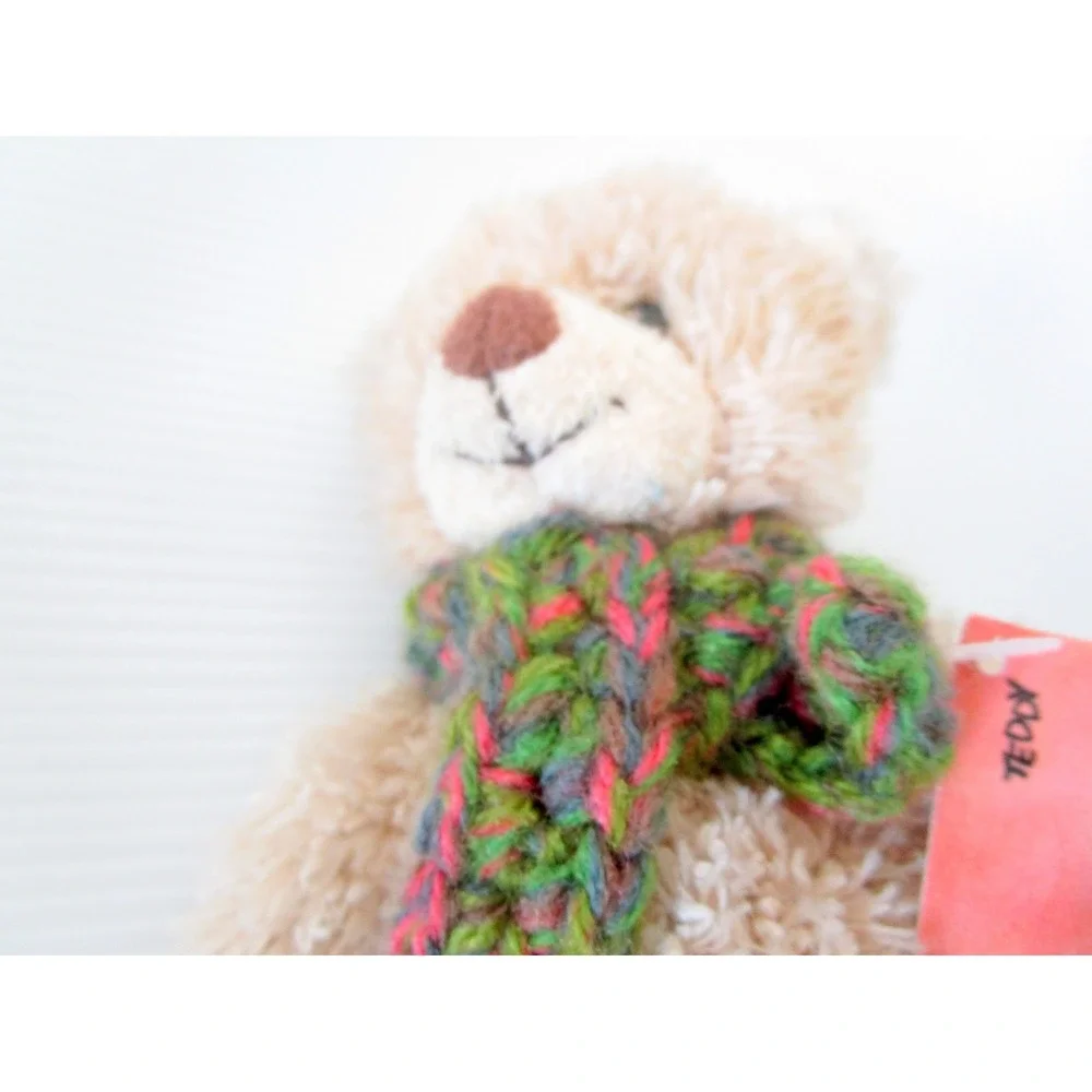 Rudolf Schaffer Plush German Teddy Bear Knit Scarf 7